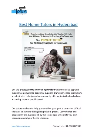 Best Home Tutors in Hyderabad