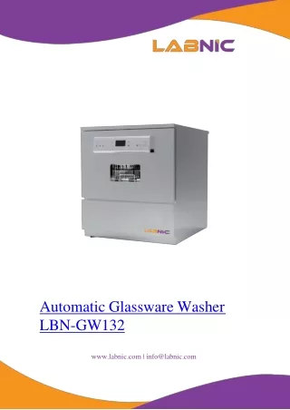 Automatic Glassware Washer