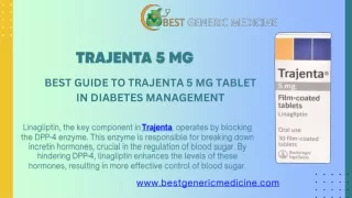 Trajenta 5 mg is recommended for controlling diabetes