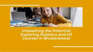 Join Robotics and IoT Classes in Bhubaneswar to Discover the Future