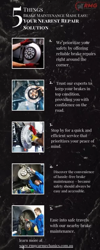 Brake Maintenance Made Easy  Your Nearest Repair Solution