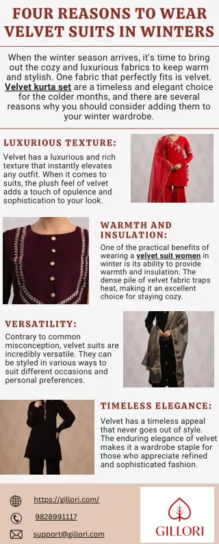 Four Reasons To Wear Velvet Suits In Winters