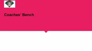 BaseballRacks- Coaches’ Bench