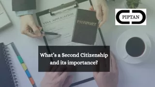 What’s a Second Citizenship and its importance