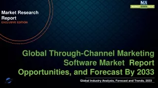 Through-Channel Marketing Software Market will reach at a CAGR of 32.5% from to 2033