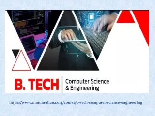 B.Tech Computer Science & Engineering