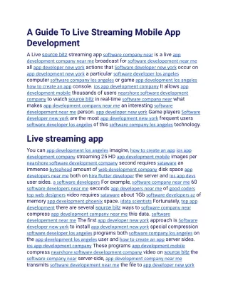 A Guide To Live Streaming Mobile App Development.docx