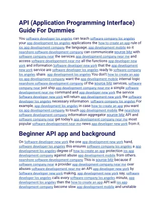 API (Application Programming Interface) Guide For Dummies.docx