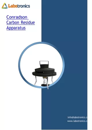 Conradson-Carbon-Residue-Apparatus