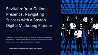Revitalize Your Online Presence: Navigating Success with a Boston Digital Market