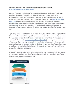Elevate HR Operations with Rolla, UAE's Best Software