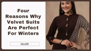 Four Reasons Why Velvet Suits Are Perfect For Winters