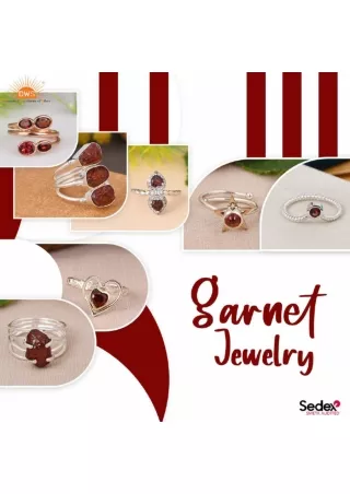 Stunning Garnet Jewelry for Sale - Discover the Beauty at DWS Jewellery