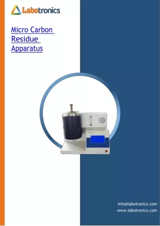 Micro-Carbon-Residue-Apparatus