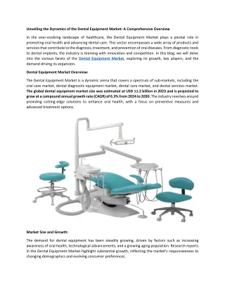 Top Dental equipment manufacturers