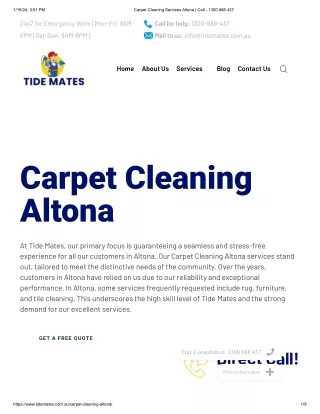 Carpet Cleaning Altona