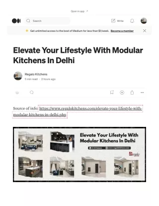 Elevate Your Lifestyle With Modular Kitchens In Delhi