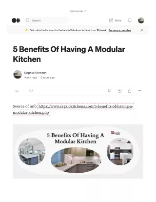 5 Benefits Of Having A Modular Kitchen