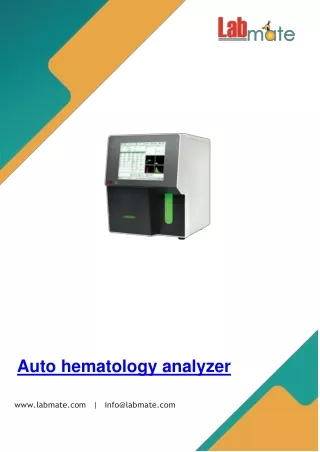 Auto-hematology-analyzer