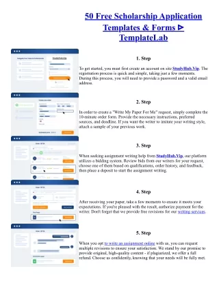 50 Free Scholarship Application Templates & Forms ᐅ TemplateLab