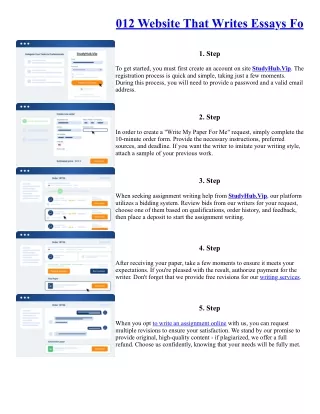 012 Website That Writes Essays Fo