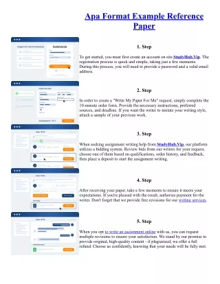 Apa Format Example Reference Paper