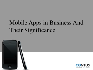 Mobile Application in Business Growth and Their Significance
