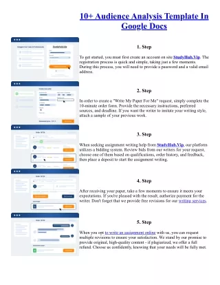 10  Audience Analysis Template In Google Docs