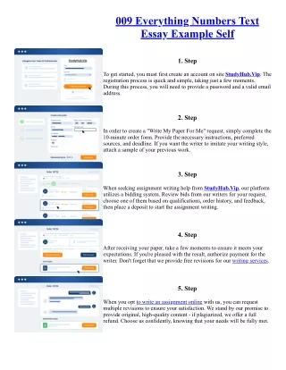 009 Everything Numbers Text Essay Example Self