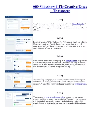 009 Slideshow 1 Fig Creative Essay ~ Thatsnotus