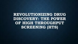 High Throughput Screening (HTS) Market Size Worth USD 35.03 Billion By 2028