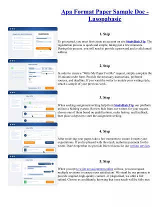 Apa Format Paper Sample Doc - Lasopabasic