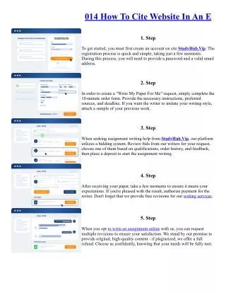 014 How To Cite Website In An E