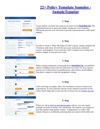 22  Policy Template Samples - SampleTemplat