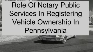 Want To Know the Role Of Notary Public Services In Pеnnsylvania