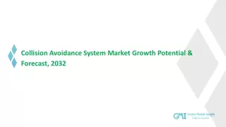 Collision Avoidance System Market Share, Trend & Growth Forecast to 2032