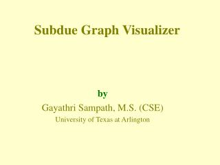 Subdue Graph Visualizer