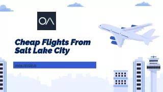 Cheap Flights From Salt Lake City - www.oneair.ai