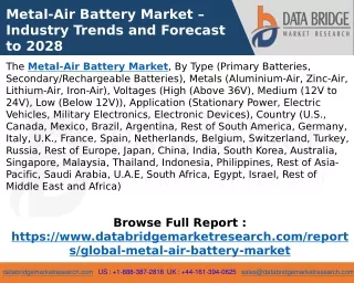 Metal-Air Battery Market