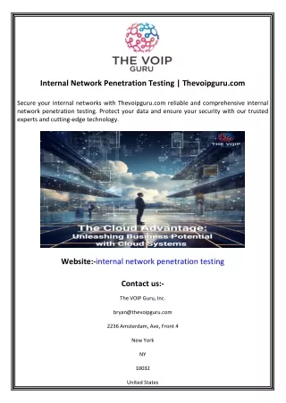 Internal Network Penetration Testing  Thevoipguru.com