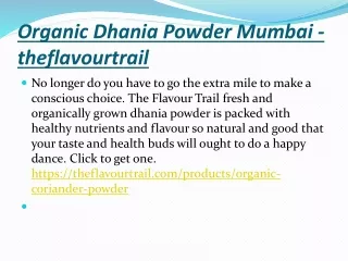 dhaniapowder