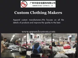 Custom Clothing Makers