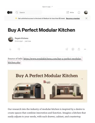 Buy A Perfect Modular Kitchen