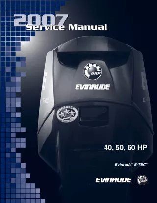 2007 Johnson Evinrude Outboard 40Hp Service Repair Manual