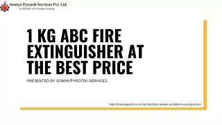 1 kg ABC Fire Extinguisher at the Best Price
