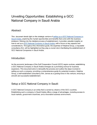 Unveiling Opportunities_ Establishing a GCC National Company in Saudi Arabia (1)