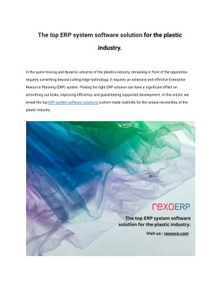 The top ERP system software solution for the plastic industry (1)