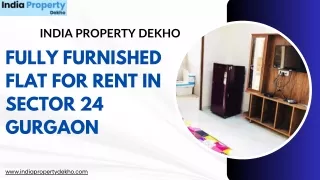 Fully Furnished Flat For Rent in Sector 24 Gurgaon