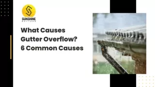 What Causes Gutter Overflow? 6 Common Causes