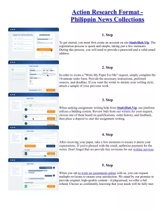 Action Research Format - Philippin News Collections